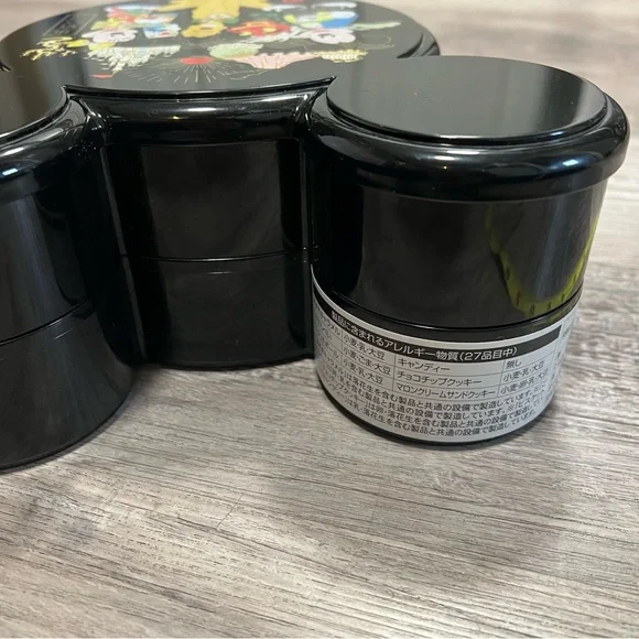 Tokyo Disney Mickey Mouse Black Two Tiered Candy Tin With Some Candy - Picture 10 of 12